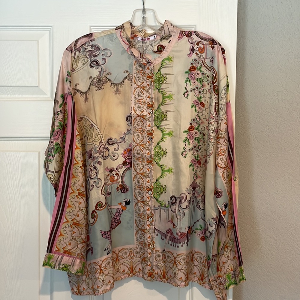 Johnny Was Downtown Seline Button Down Size M - Picture 5 of 12